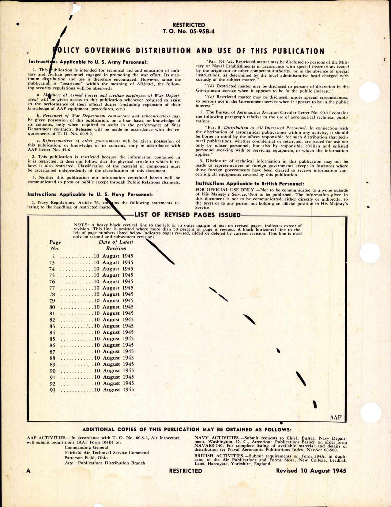 Sample page 2 from AirCorps Library document: Instructions for Turbosuperchargers Control System Test Kit (Type EE-1A)