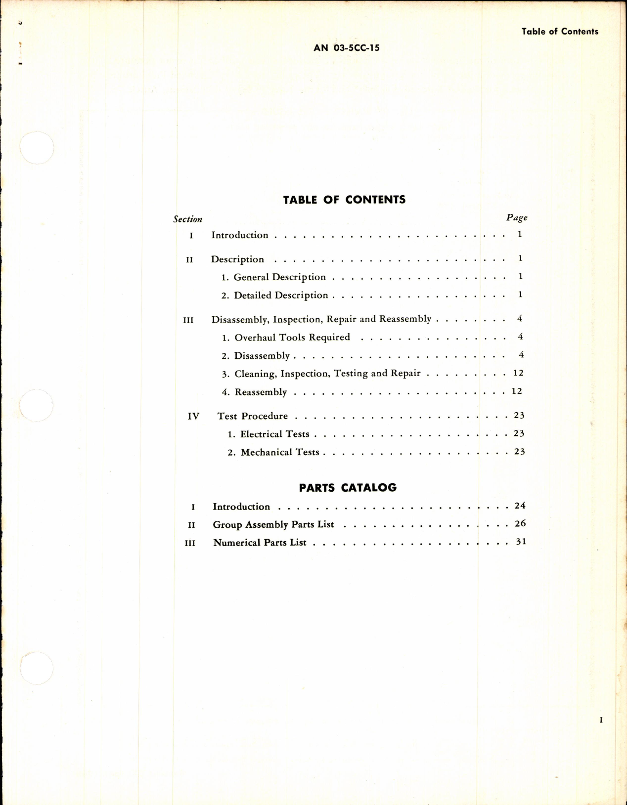 Sample page 3 from AirCorps Library document: Operation, Service, & Overhaul Inst w/ Parts Catalog for Throttle (Servo) Motor Type 6906-3