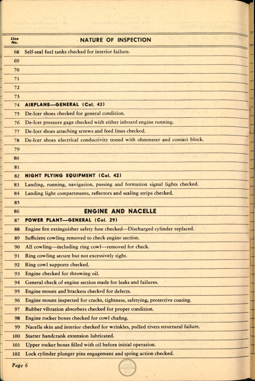 Sample page 8 from AirCorps Library document: Aircraft Inspection and Maintenance Guide for B-17 Series