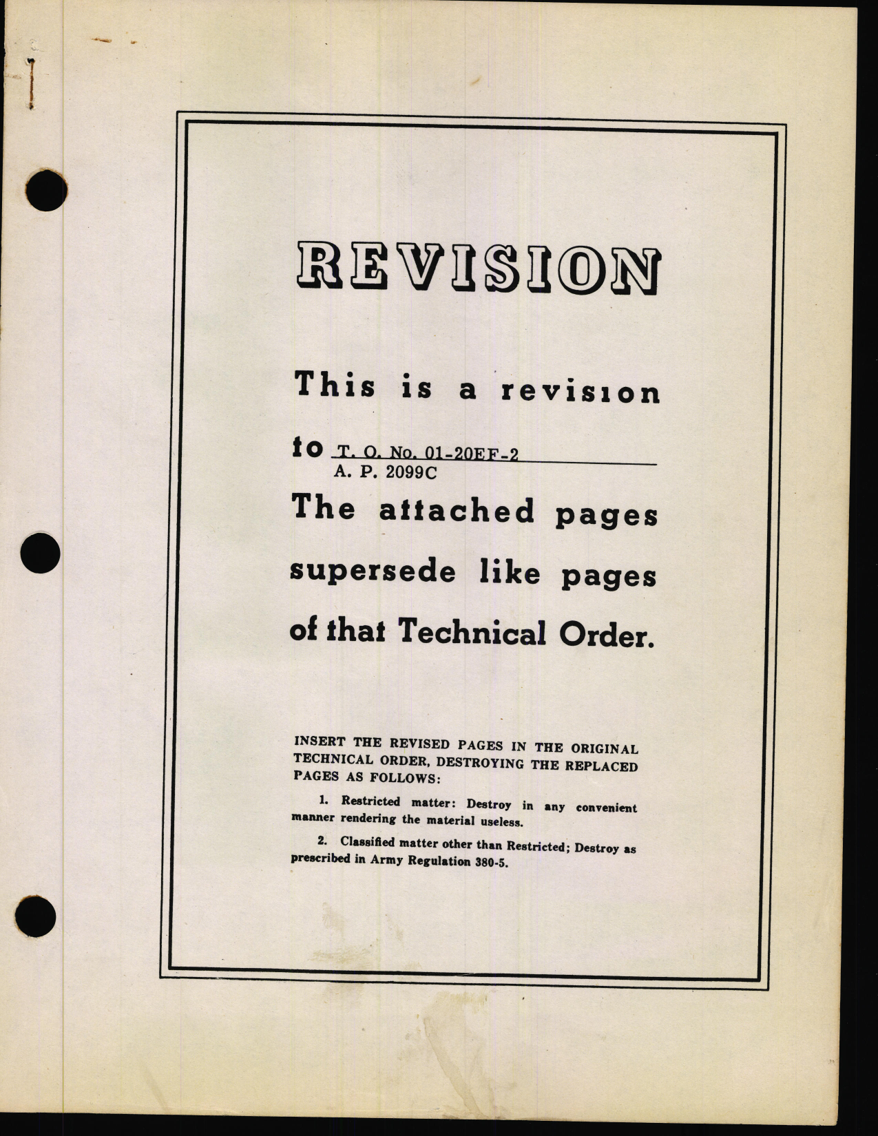 Sample page 1 from AirCorps Library document: Erection and Maintenance Instructions for B-17F (Fortress II) Airplanes