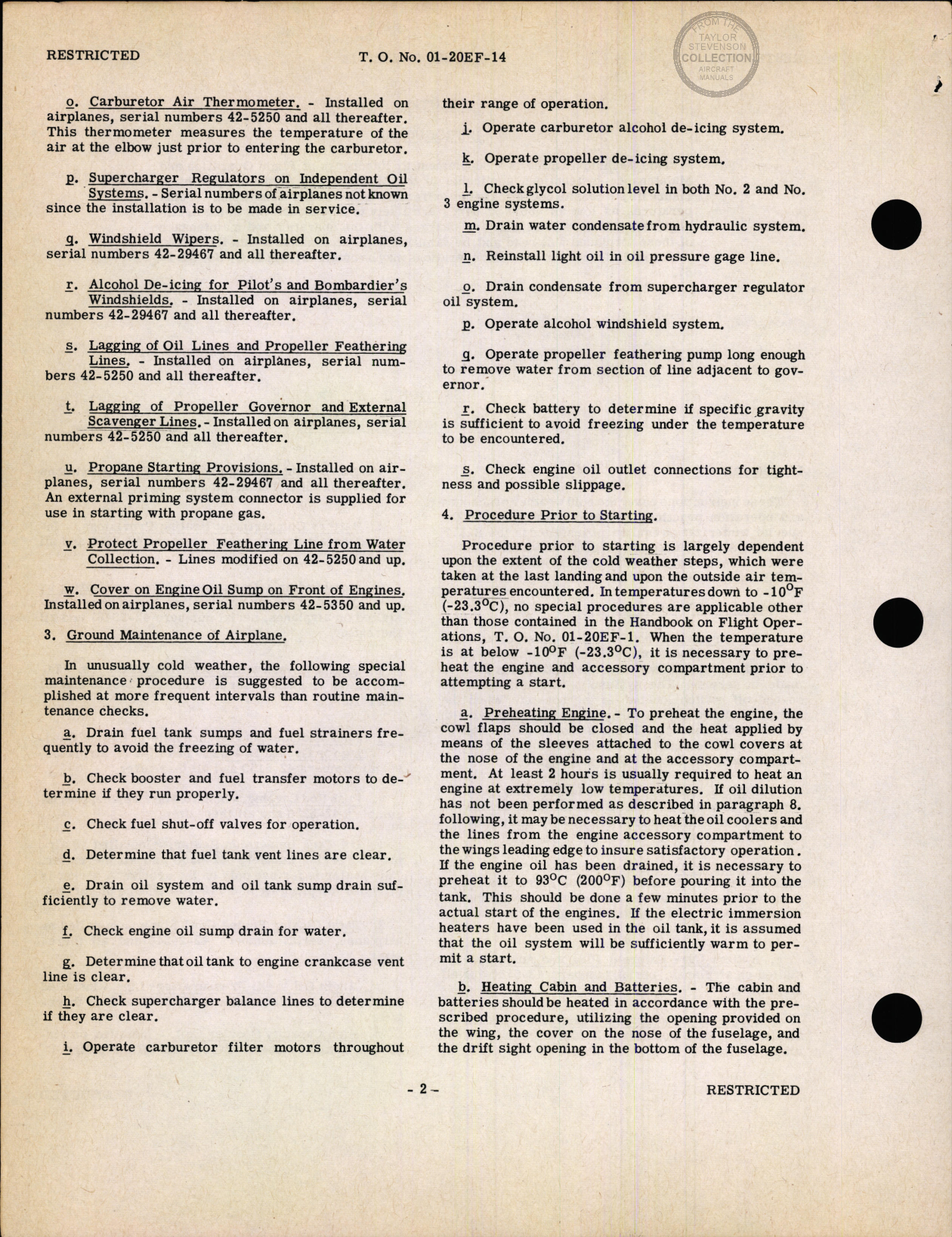 Sample page 5 from AirCorps Library document: Handbook of Cold Weather Operation for B-17F Airplane