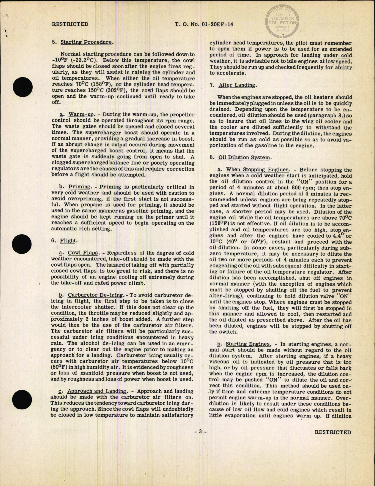 Sample page 6 from AirCorps Library document: Handbook of Cold Weather Operation for B-17F Airplane