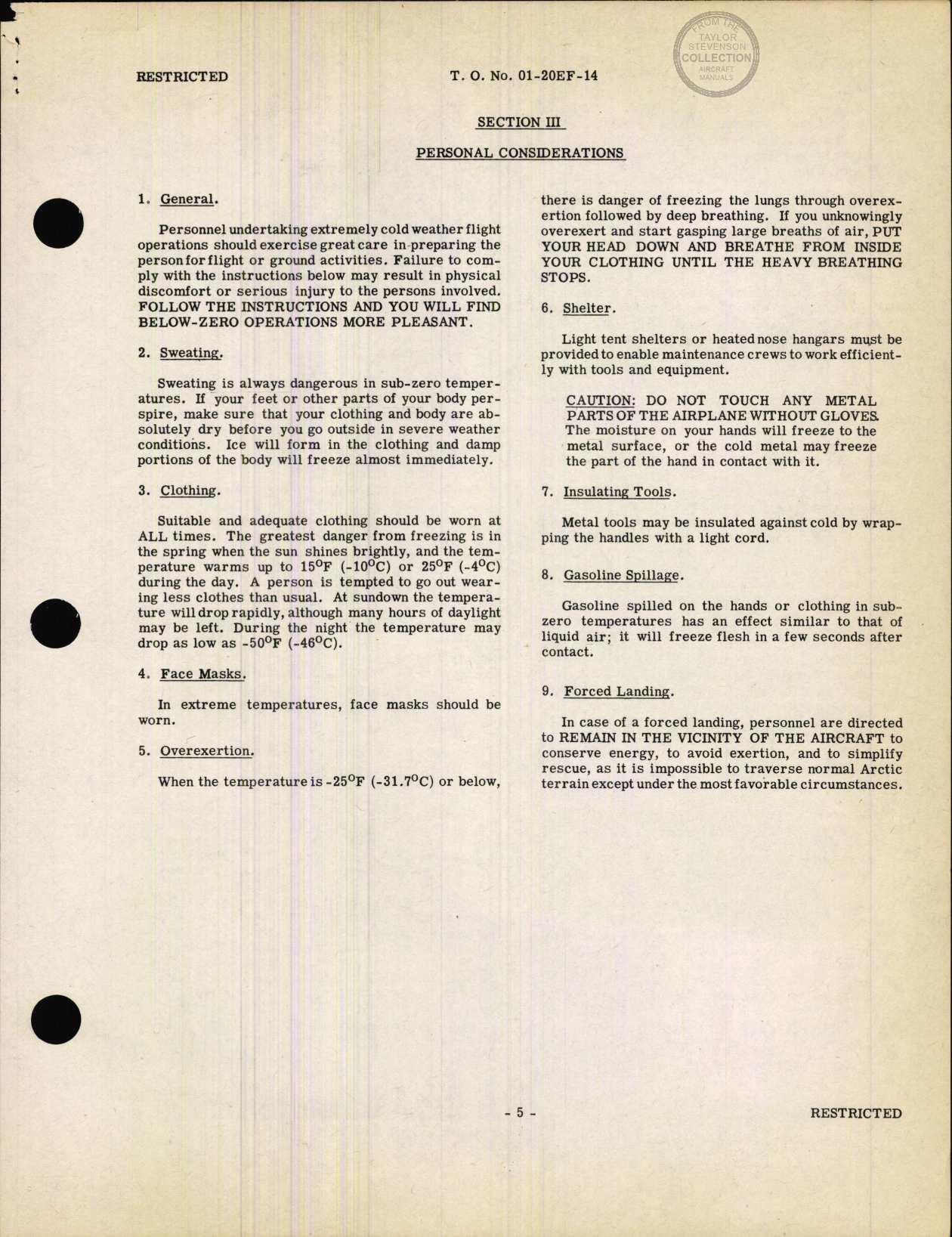 Sample page 8 from AirCorps Library document: Handbook of Cold Weather Operation for B-17F Airplane