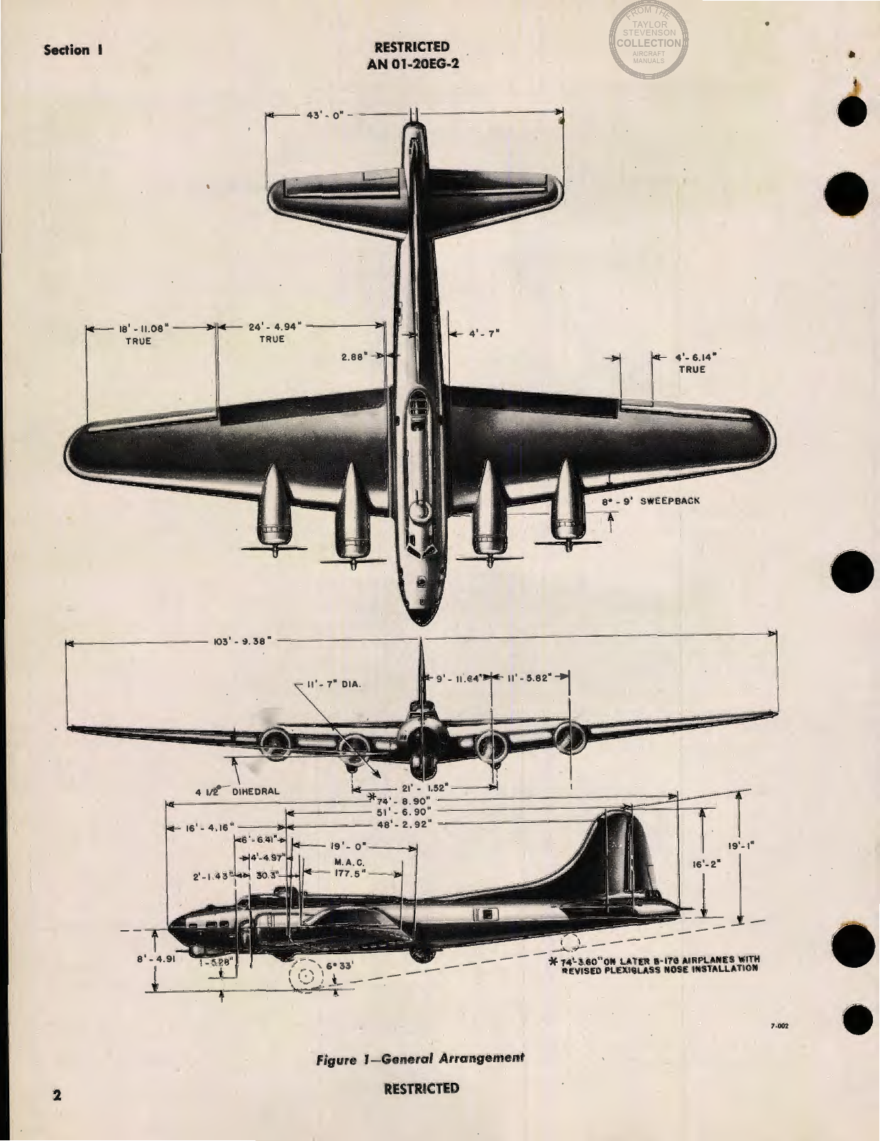 Sample page 6 from AirCorps Library document: Erection and Maintenance Instructions for B-17G (Fortress III) Airplanes