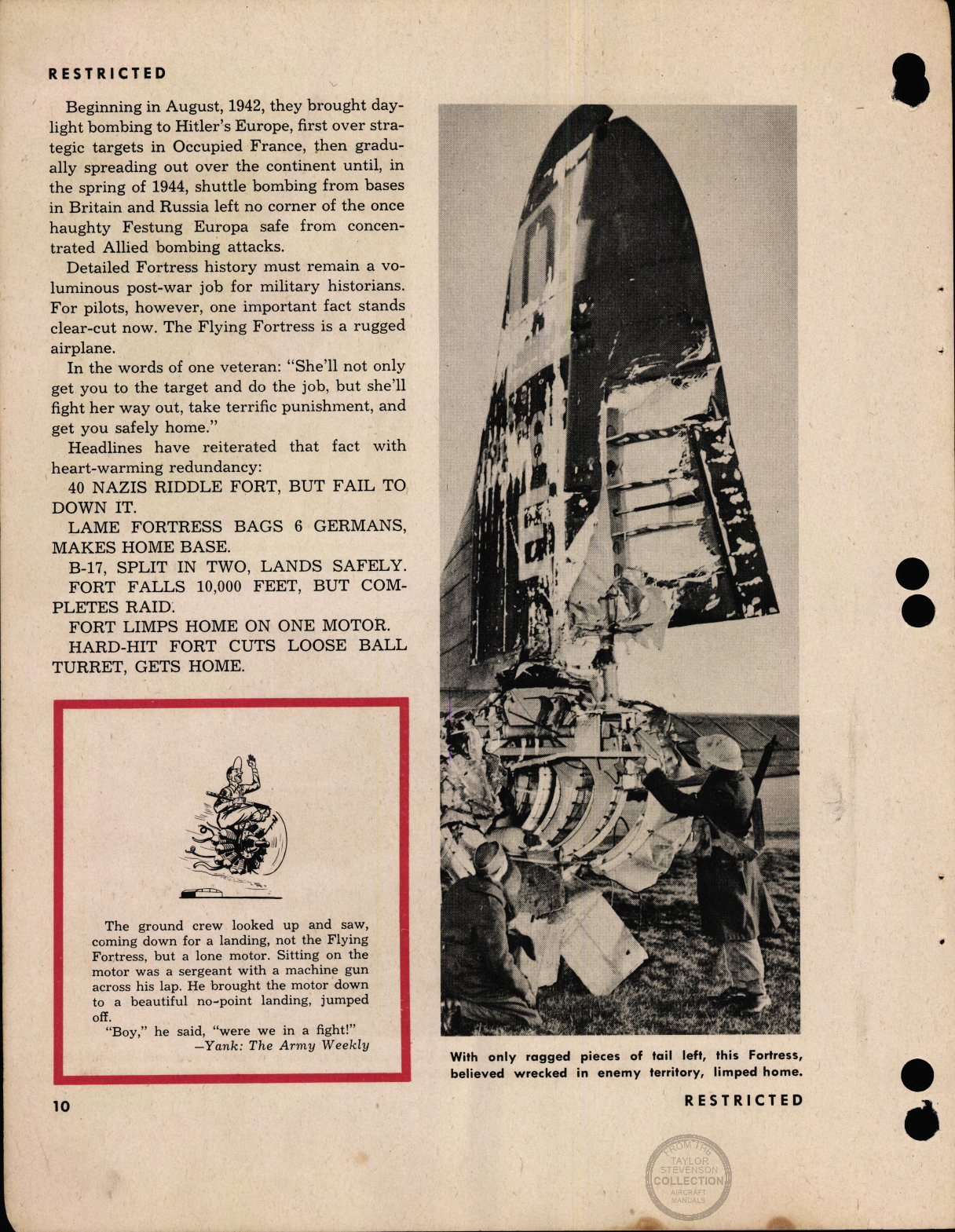 Sample page 6 from AirCorps Library document: The Story of the B-17 (Flight Instructions)