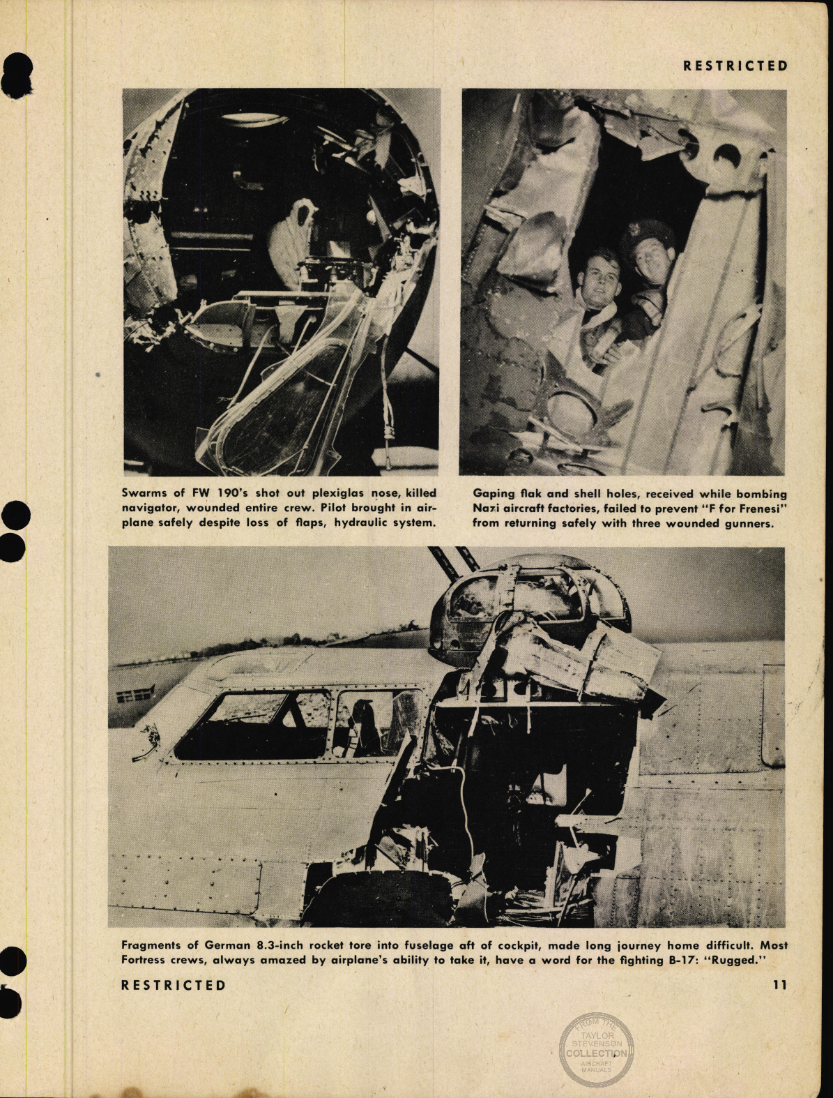 Sample page 7 from AirCorps Library document: The Story of the B-17 (Flight Instructions)