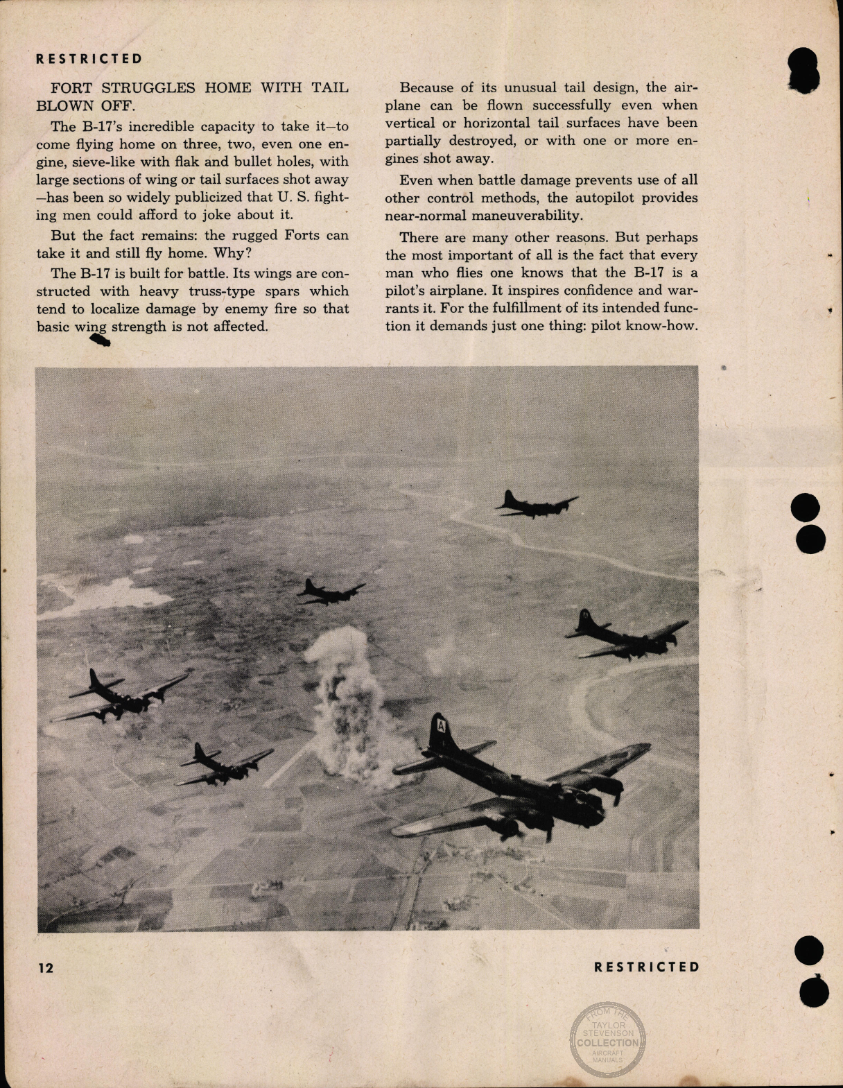 Sample page 8 from AirCorps Library document: The Story of the B-17 (Flight Instructions)