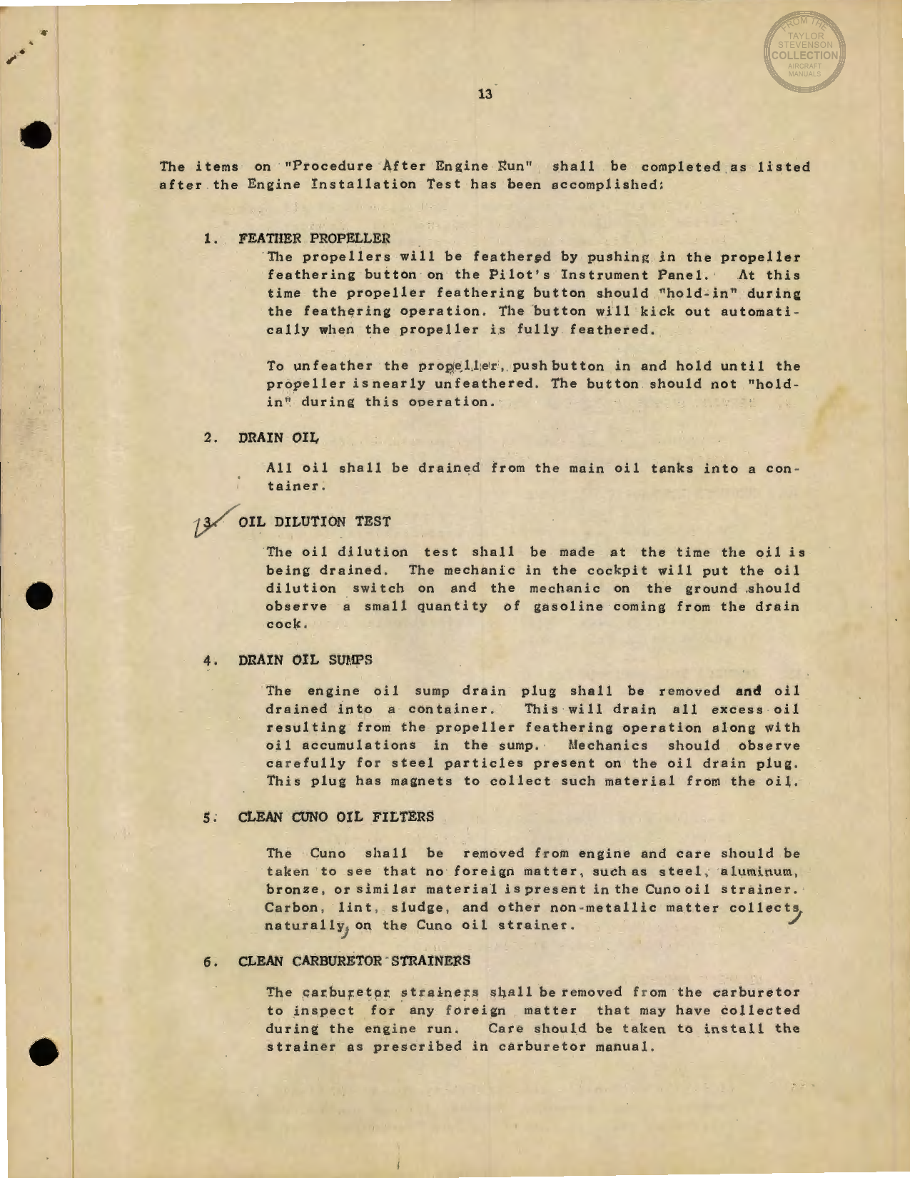 Sample page 5 from AirCorps Library document: Final Engine Run & Adjustments at High Speed of 46