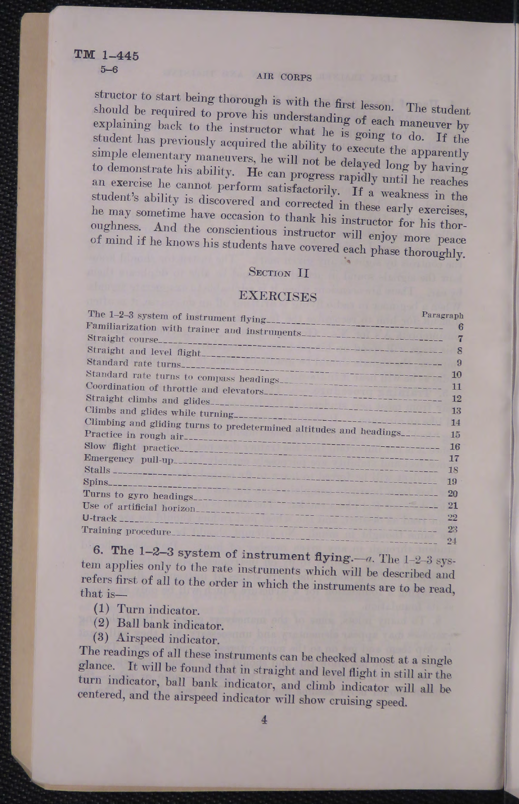 Sample page 6 from AirCorps Library document: Technical Manual - Link Trainer Operation and Training