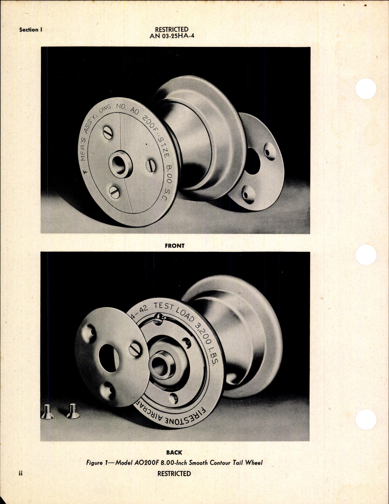 Sample page 4 from AirCorps Library document: Instructions with Parts Catalog for Tail Wheels