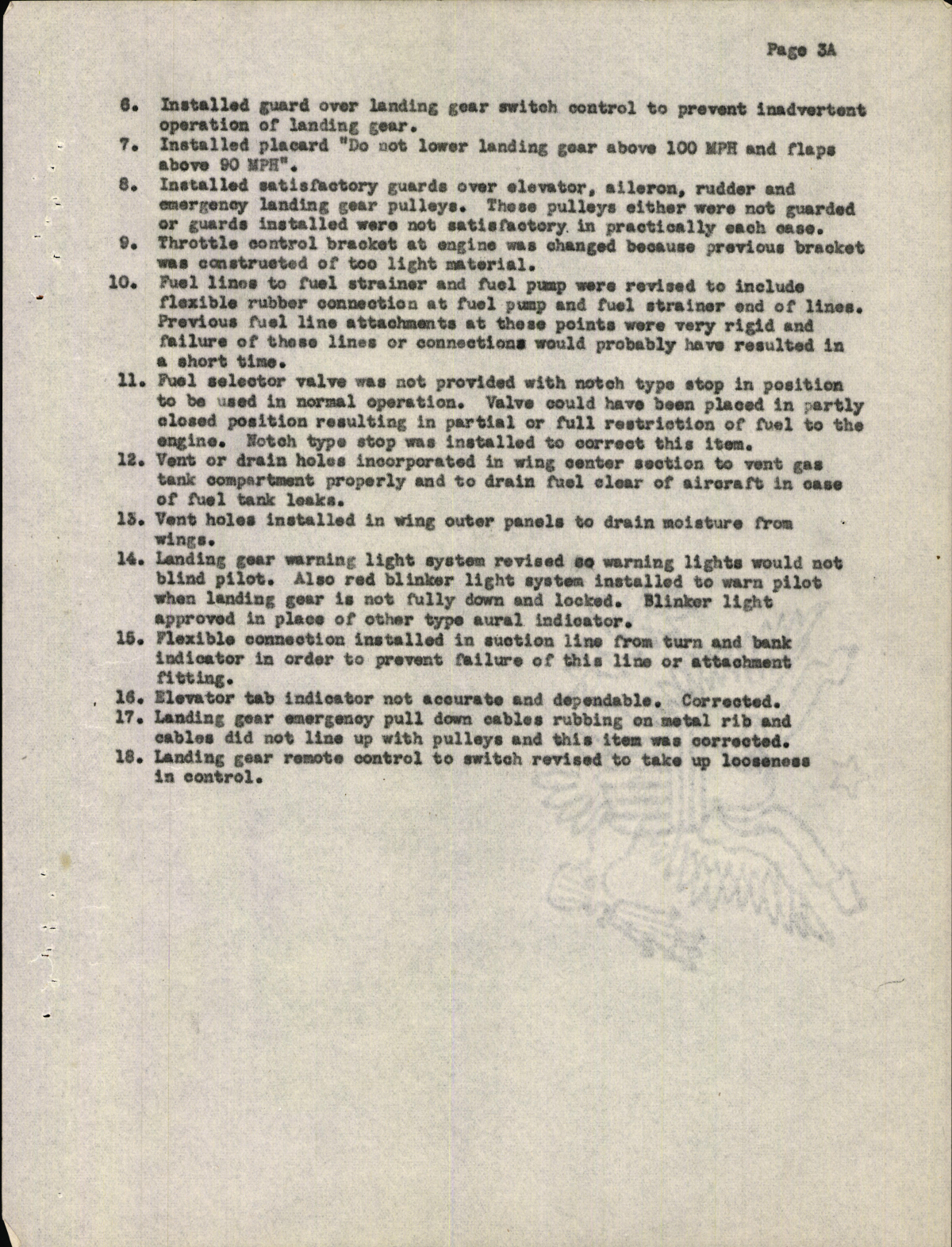 Sample page 7 from AirCorps Library document: Type Inspection Report for Globe GC-1A