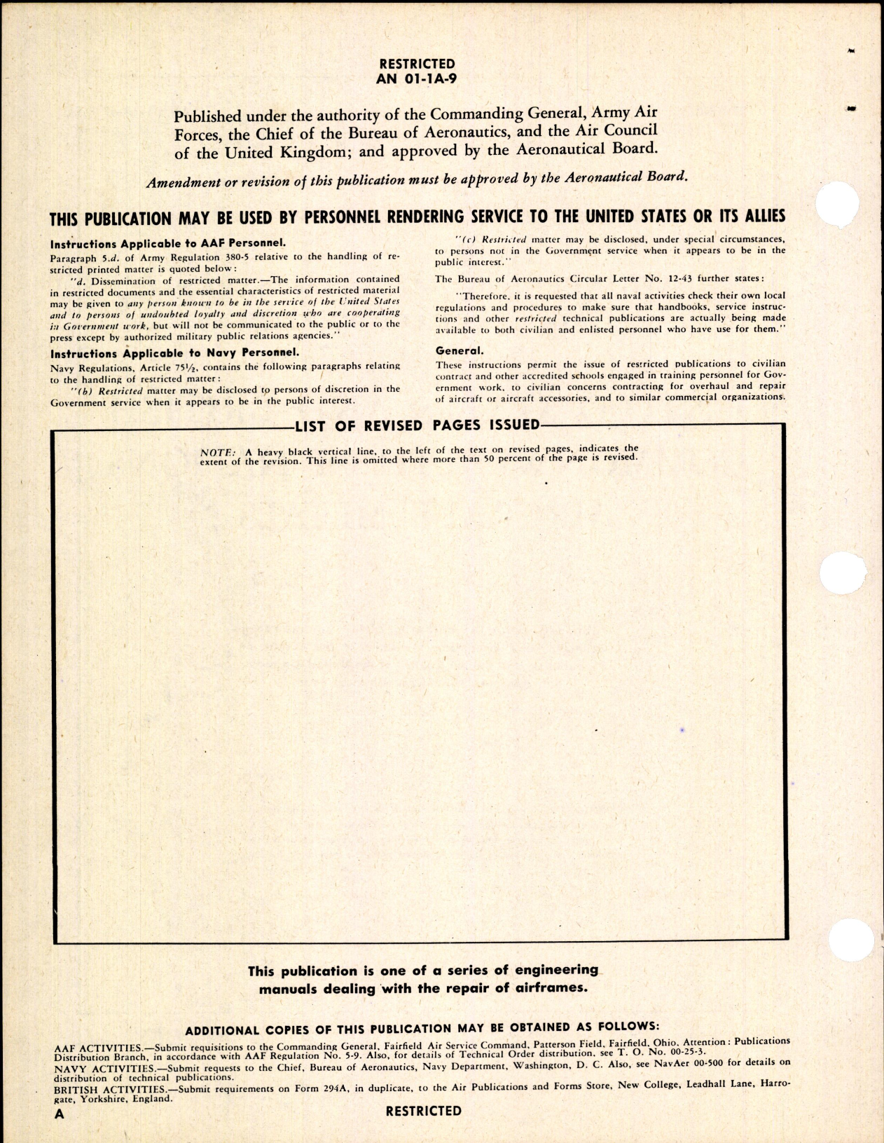 Sample page 4 from AirCorps Library document: United States & British Commonwealth of Nations Aircraft Metals