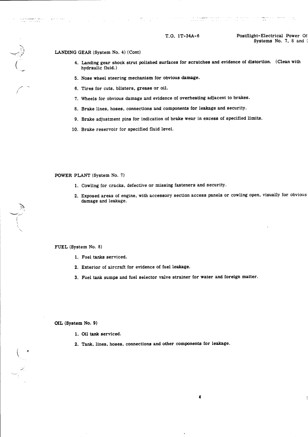 Sample page 13 from AirCorps Library document: Handbook Inspection Requirements for USAF Series T-34A Aircraft
