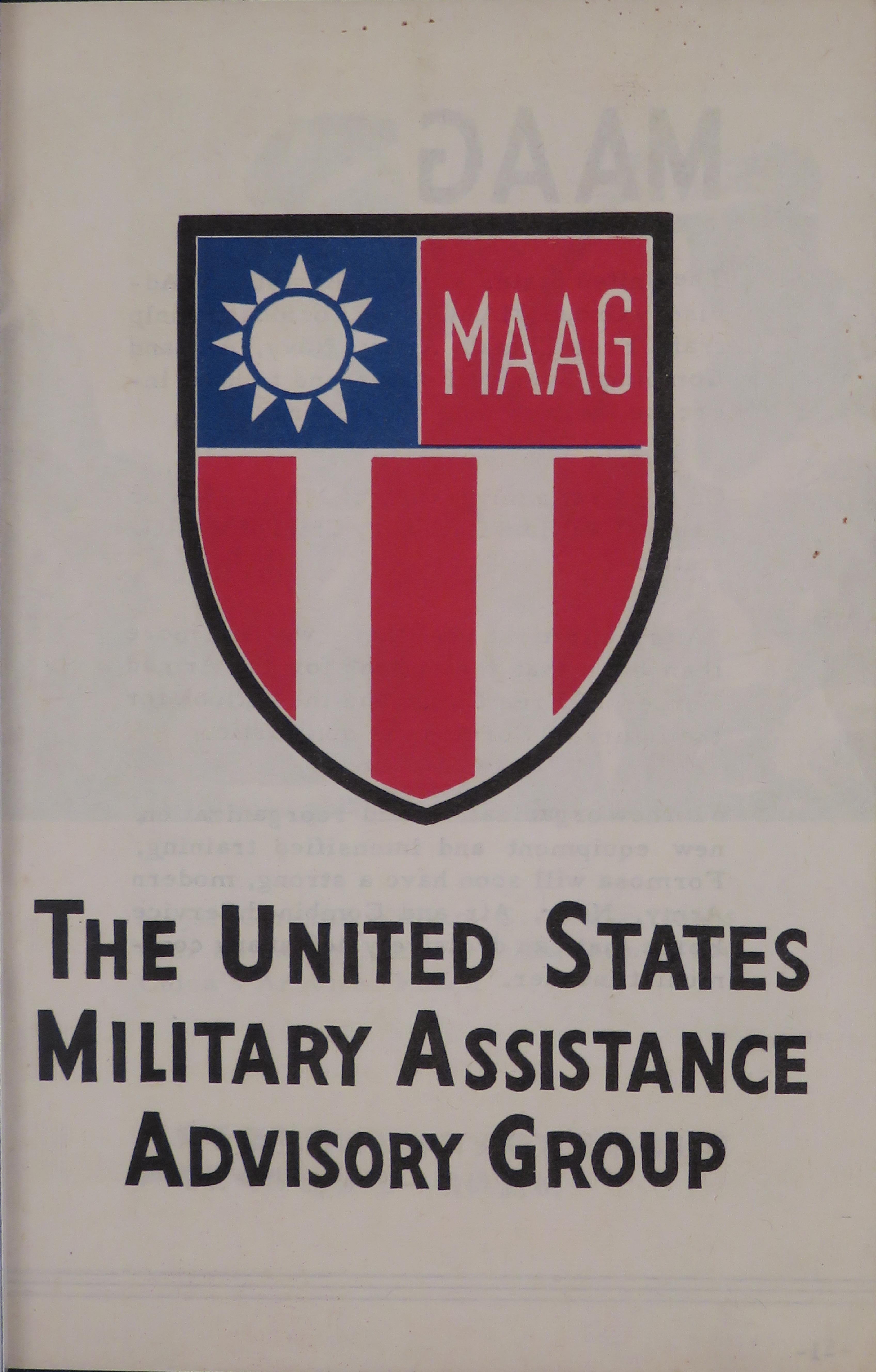 Sample page 1 from AirCorps Library document: The United States Military Assistance Advisory Group
