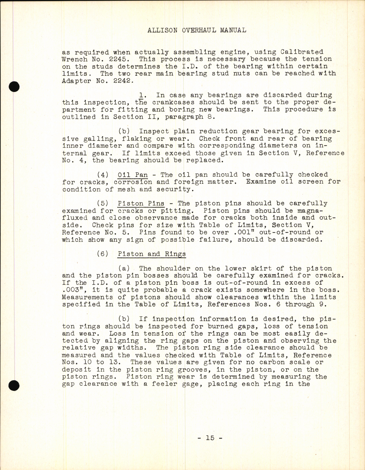 Sample page 17 from AirCorps Library document: Commercial Overhaul Manual for Allison Model V-1710-C15 Engines