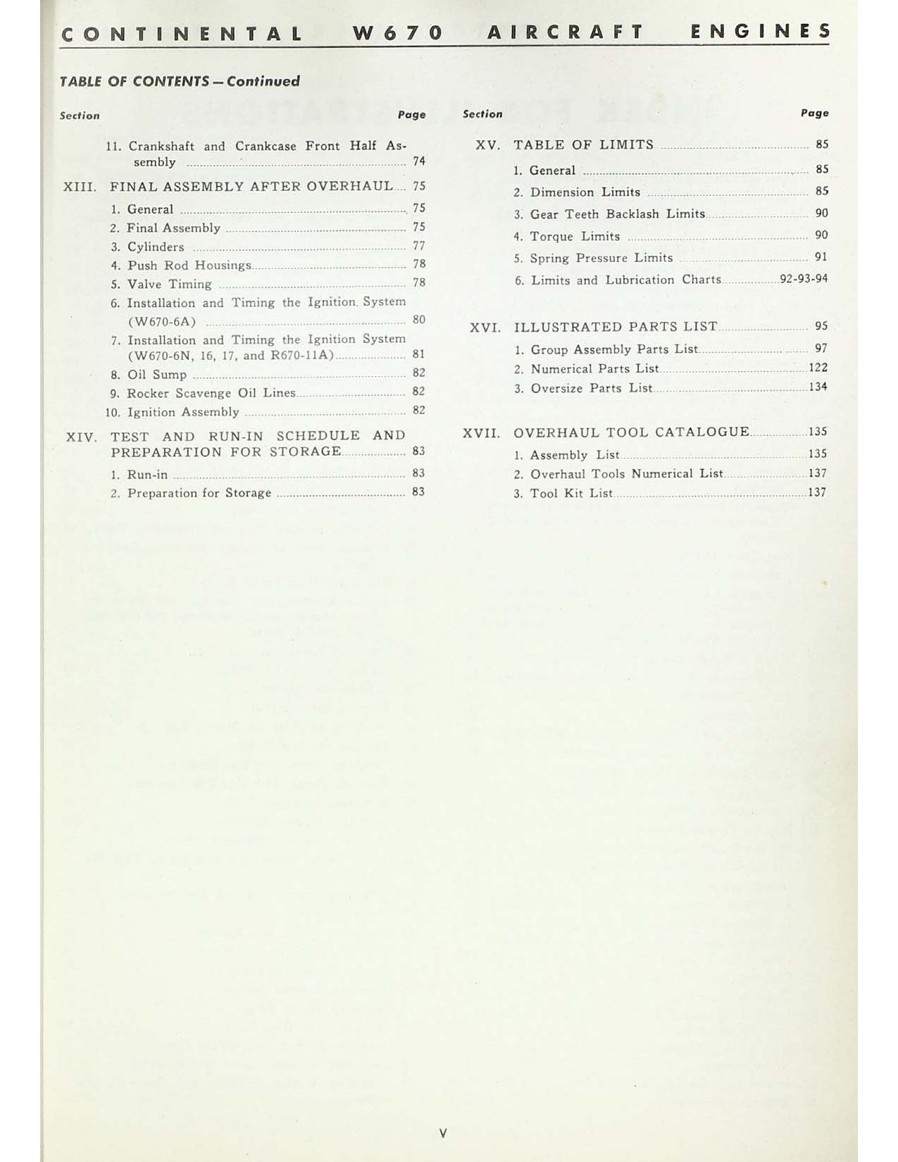 Sample page  6 from AirCorps Library document: Continental W-670 Engine - Operating & Maintenance Instructions