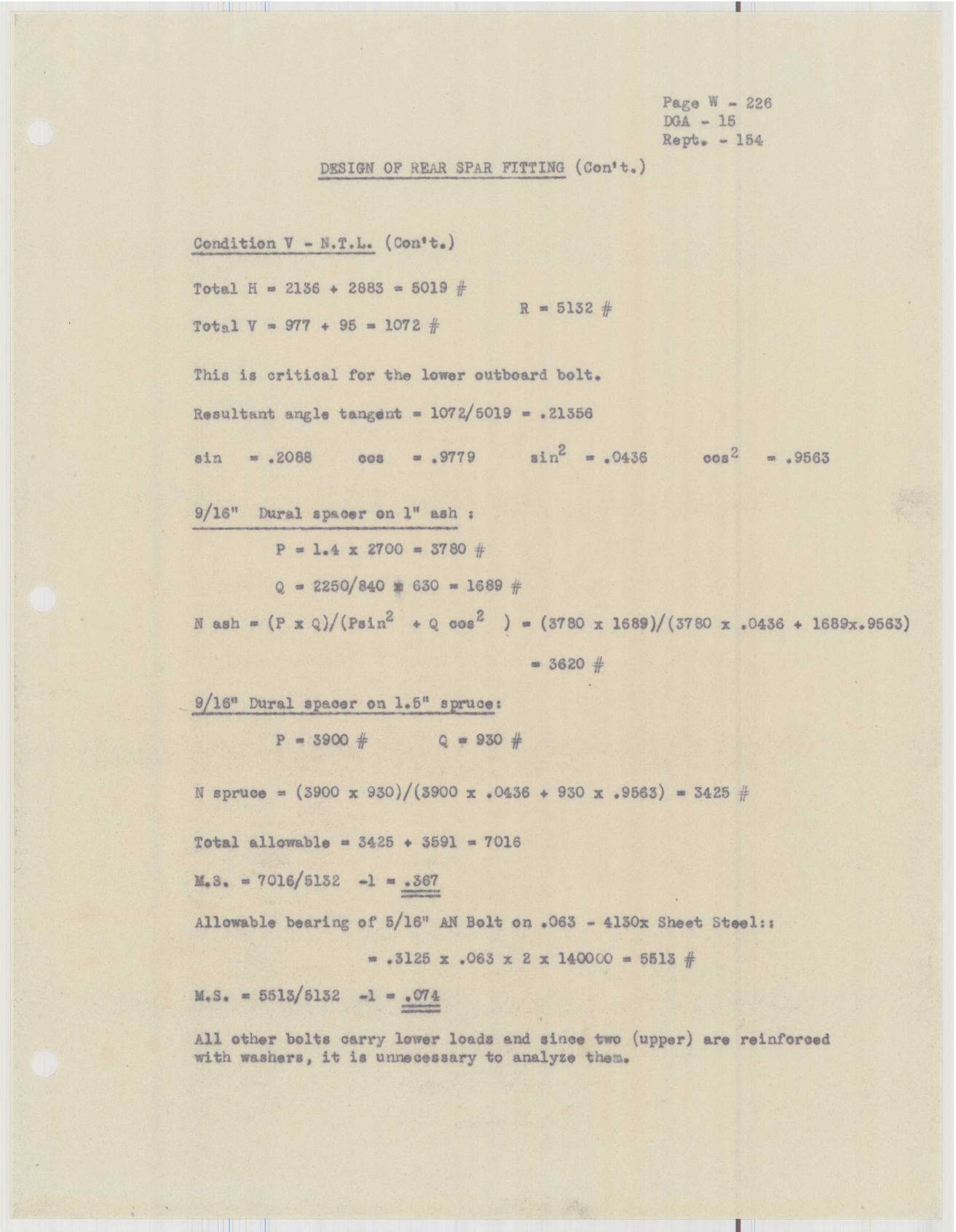 Sample page 233 from AirCorps Library document: Report 154, Wing Analysis, DGA-15