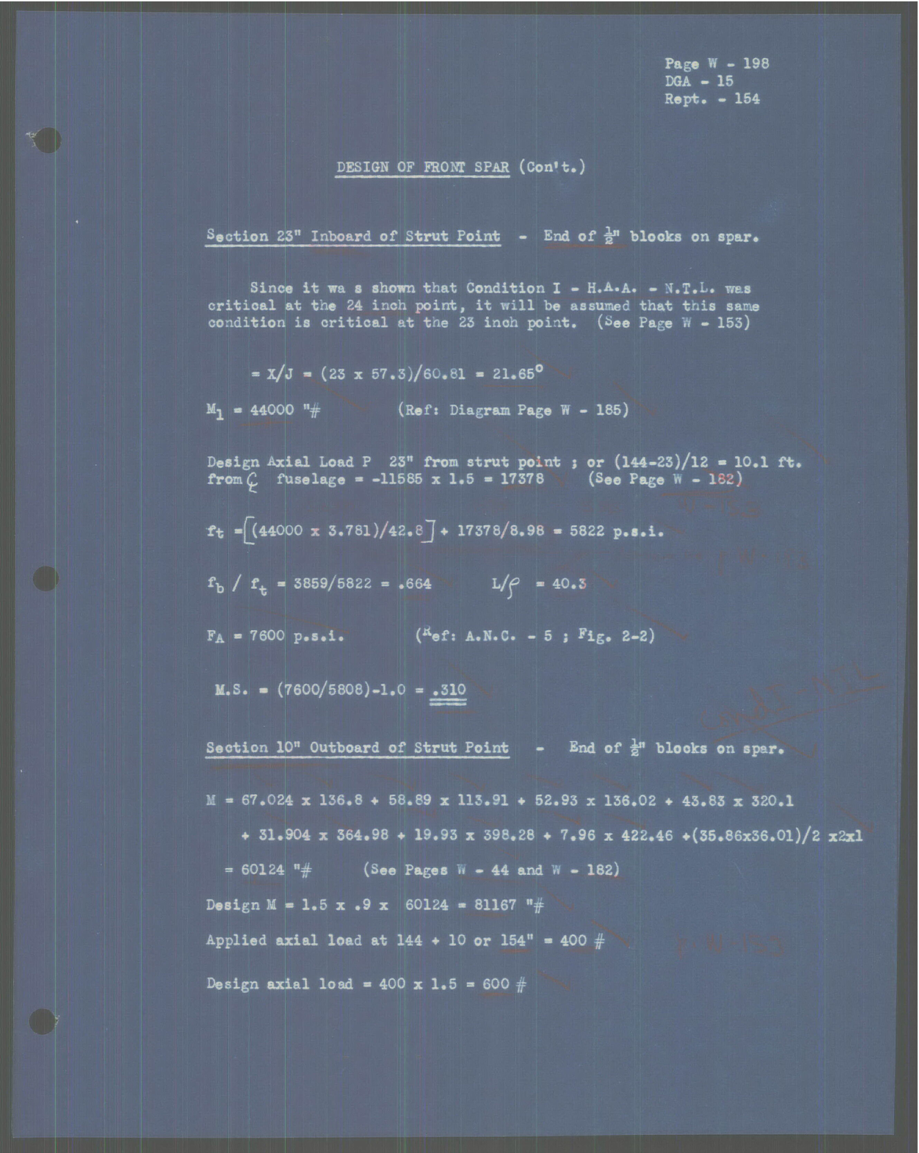 Sample page 459 from AirCorps Library document: Report 154, Wing Analysis, DGA-15