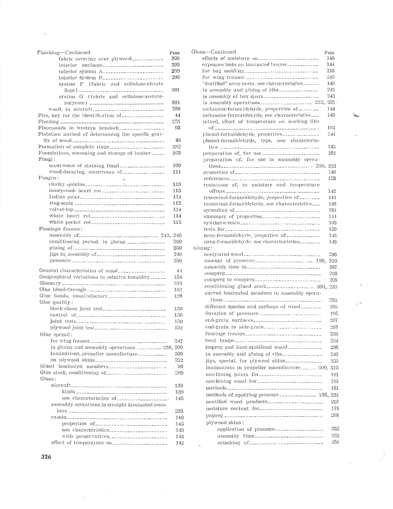 Sample page 325 from AirCorps Library document: Wood Aircraft Inspection and Fabrication