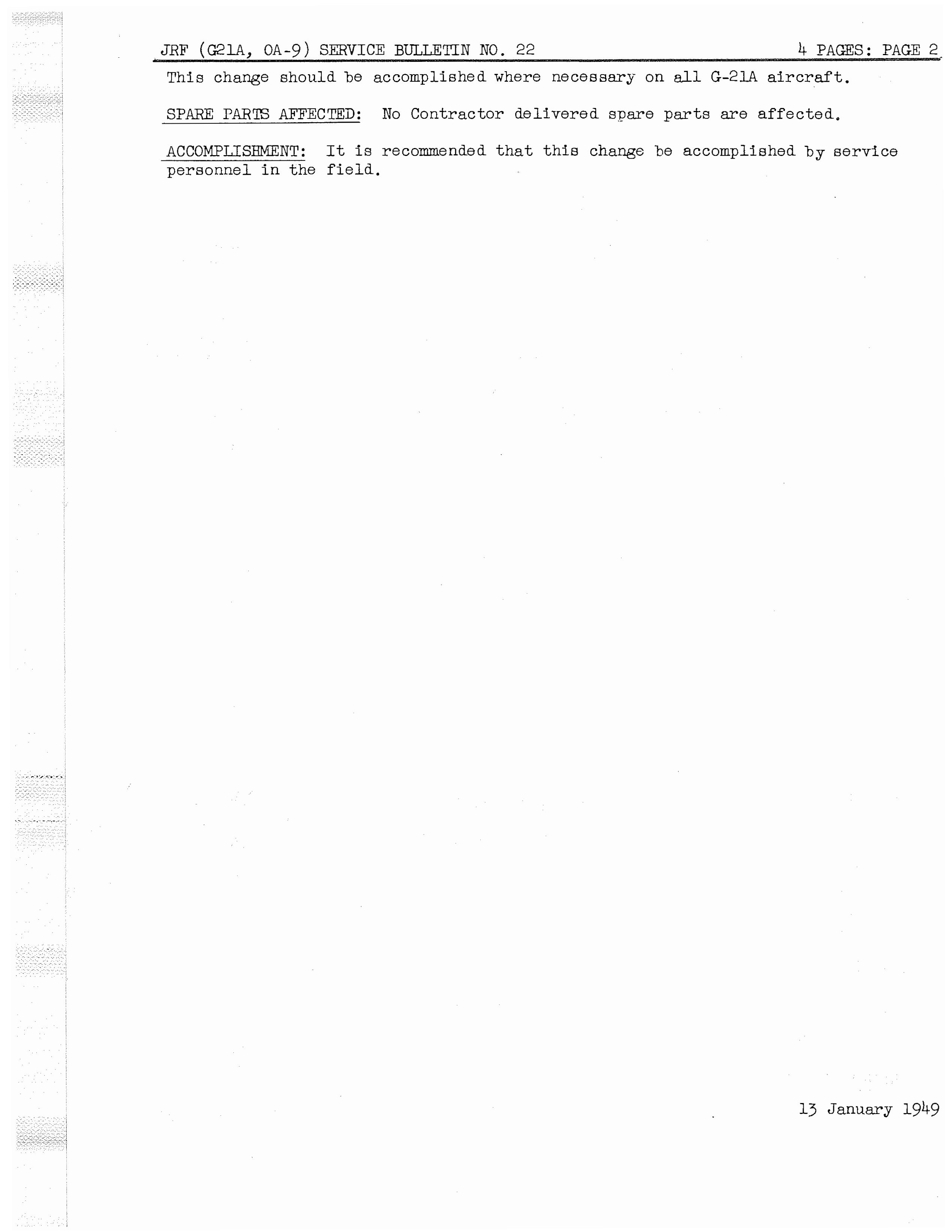 Sample page 4 from AirCorps Library document: Removal of Furnishings, Cover, Gyro Horizon Indicator and Directional Gyro Air Filter Body for JRF Aircraft