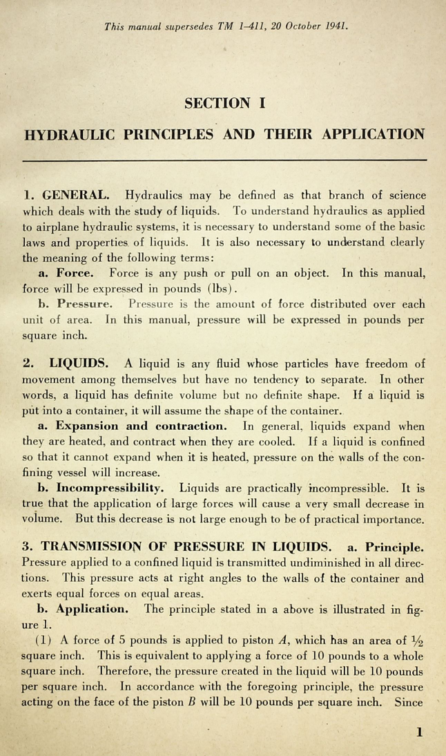 Sample page 5 from AirCorps Library document: Airplane Hydraulic Systems - War Department Tech Manual