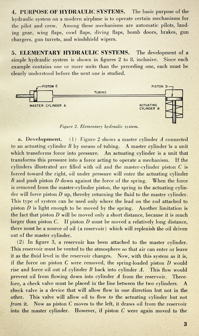 Sample page 7 from AirCorps Library document: Airplane Hydraulic Systems - War Department Tech Manual