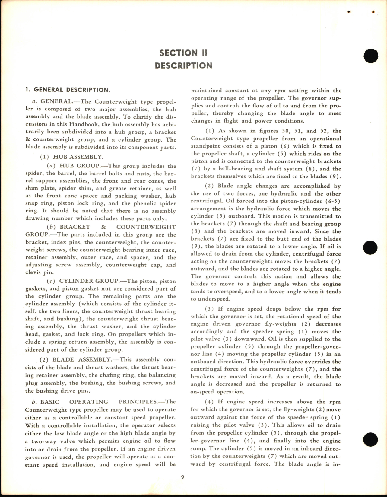 Sample page 8 from AirCorps Library document: Service Manual for Counterweight Propellers