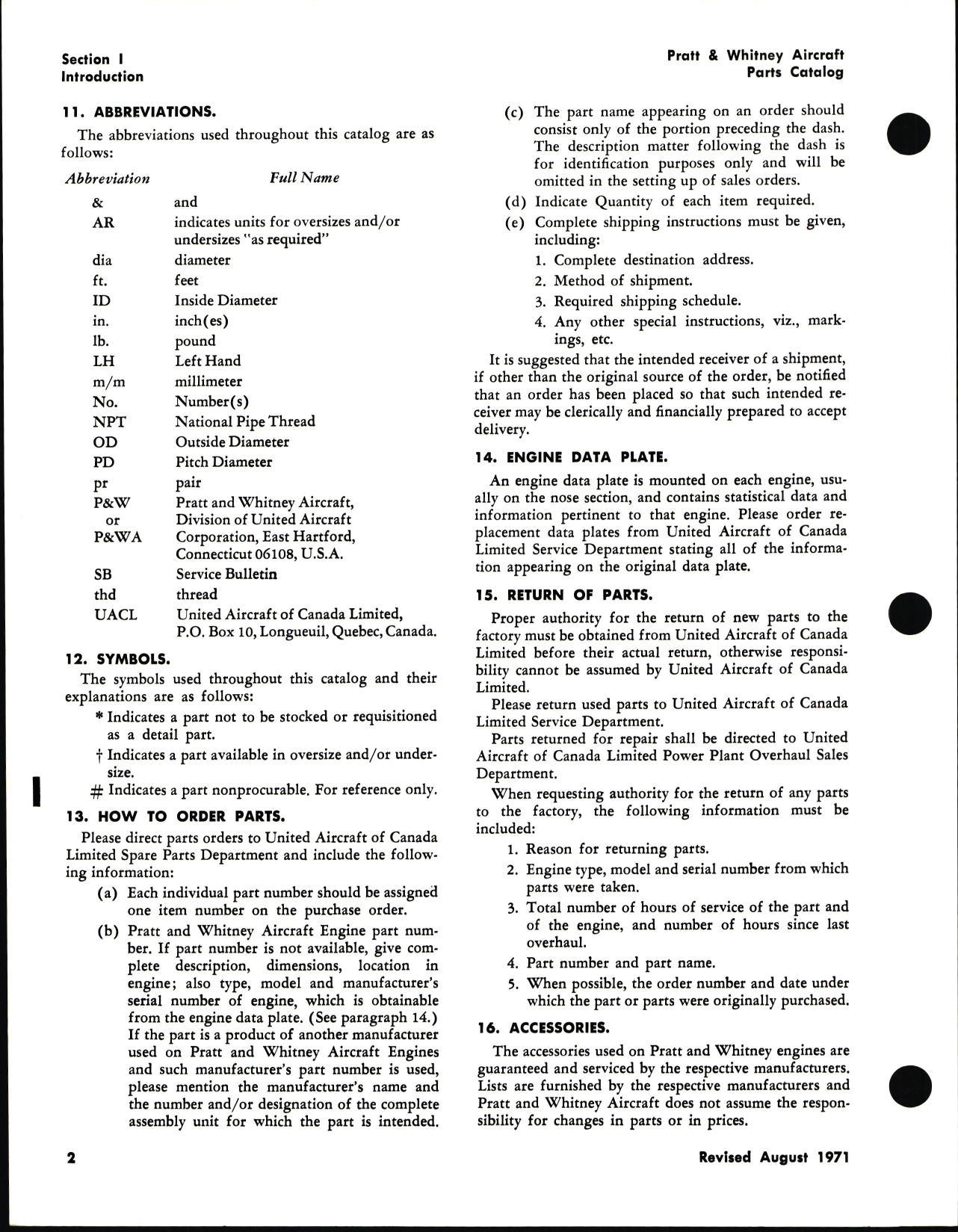 Sample page 8 from AirCorps Library document: Illustrated Parts Catalog for Wasp Jr Engines