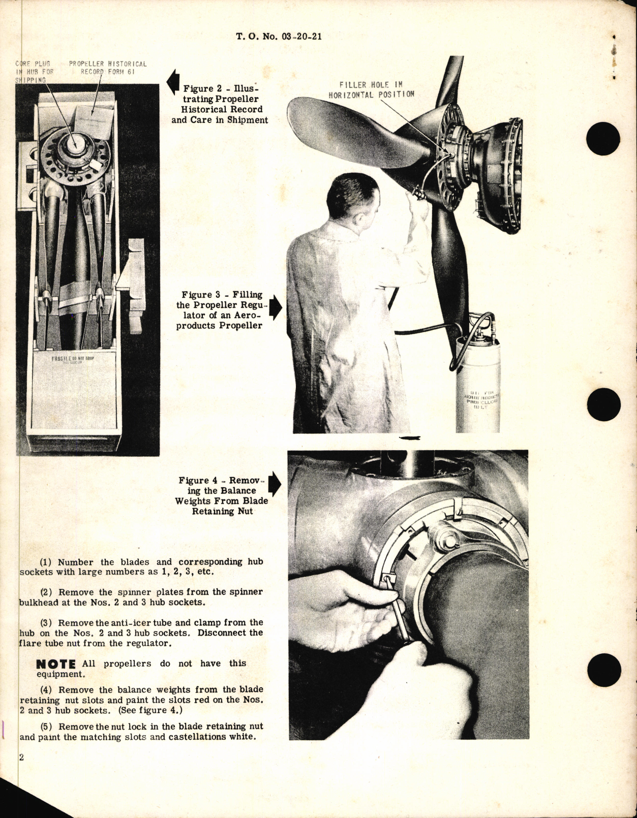 Sample page 2 from AirCorps Library document: Propellers and Accessories - Shipment of Disassembled Propellers 