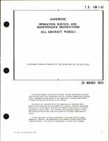 Operation, Service, and Maintenance Instructions for All Aircraft Wheels