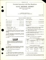 Overhaul Instructions with Parts Breakdown for Slack Absorber Assembly - Part S52-1002-40-00 