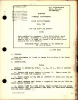 Supplement to Overhaul Instructions for Motor Driven Turbine Fuel Pump - Part 22979 and 22979-2