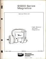 Service Parts List for S-1200 Series Magnetos