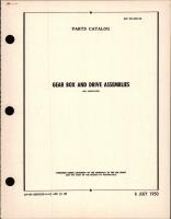 Parts Catalog for Gear Box and Drive Assemblies 