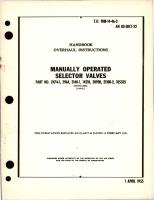 Overhaul Instructions for Manually Operated Selector Valves