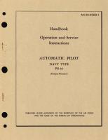 Operation and Service Instructions for Automatic Pilot Navy Type PB-10 