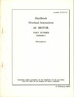 Overhaul Instructions for AC Motor - Part 906D084-1