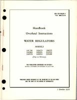 Overhaul Instructions for Water Regulators