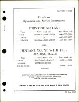 Operation & Service Instructions for Periscopic Sextant & Sextant Mount with True Heading Scale