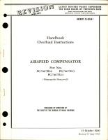 Overhaul Instructions for Airspeed Compensator - Parts PG7007B20, PG7007B23, and PG7007B24