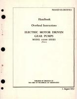 Overhaul Instructions for Electric Motor Driven Gear Pumps Model 112000 Series 