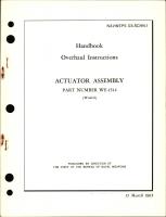 Overhaul Instructions for Actuator Assembly WE-1514