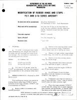 Modification of Rudder Hinge & Stops on YU-1 and U-1A