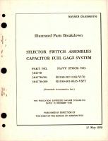 Illustrated Parts Breakdown for Selector Switch Assemblies Capacitor Fuel Gage System, Part No. 384178