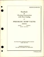 Overhaul Instructions with Parts Catalog for Pneumatic Dump Valves - Models 22350 and 22350-1