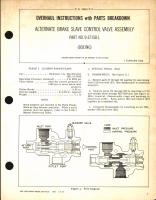 Overhaul Instructions with Parts Breakdown for Alternate Brake Slave Control Valve Assembly