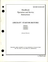 Operation and Service Instructions for Starter-Motors