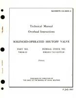 Overhaul Instructions for Solenoid-Operated Shutoff Valve Part No. V8500-19 