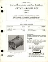 Overhaul Instructions with Parts Breakdown for Axivane Aircraft Fan - X702-329 