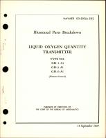 Illustrated Parts Breakdown for Liquid Oxygen Quantity Transmitter - Types GH-1-A1, GH-3-A1, and GH-11-A1 